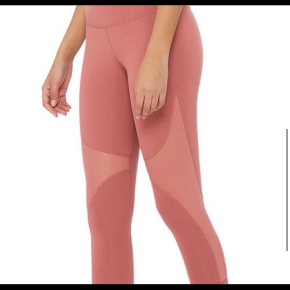 Alo Coast High Waist Mesh Detail Capri